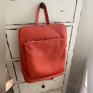 Unica! Firenze made in Italy genuine leather backpack purse.  New rust colored.